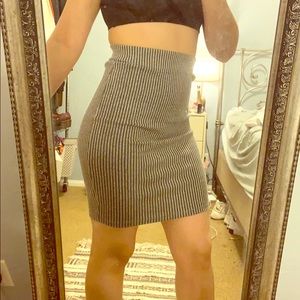 Striped pencil skirt - business vintage look